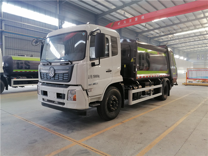 江蘇14方壓縮式垃圾車_東風天錦14方壓縮垃圾車參數配置報價多少錢