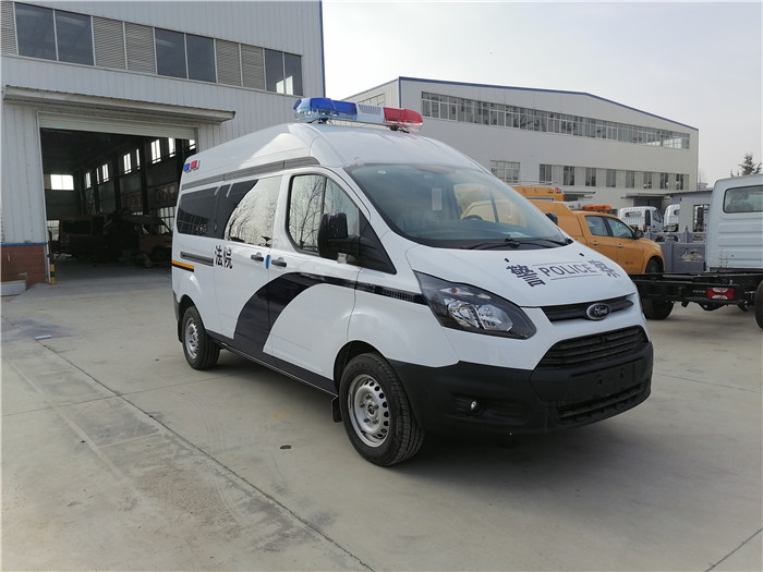 公安囚車新標準_福特V348囚車_汽油自動檔囚車10-12人