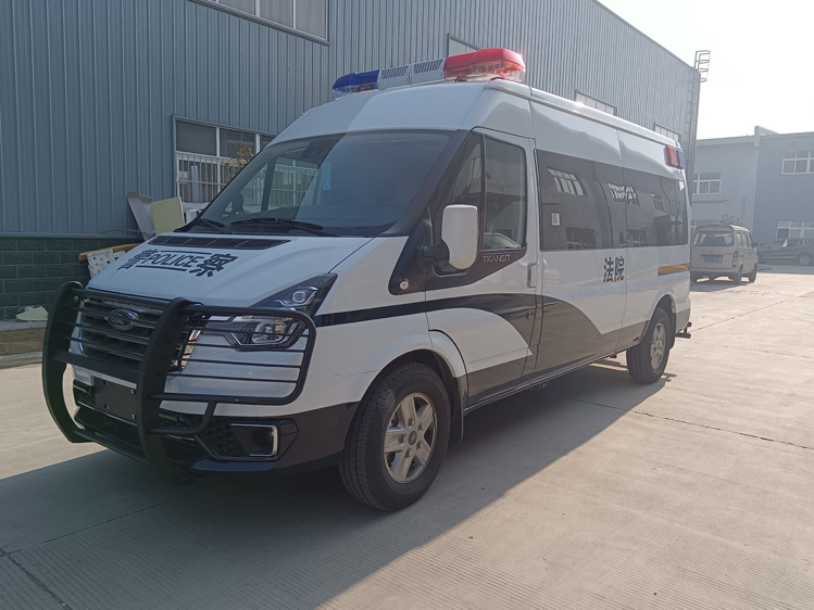 福特手動擋囚車 9-11座囚車 四川貴州福特V348柴油手動擋囚車